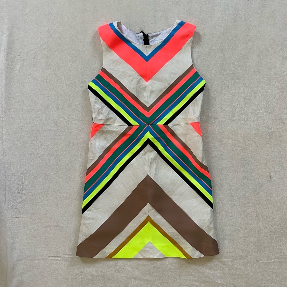 Milly Minis Pink Blue Sheath Cocktail Dress
